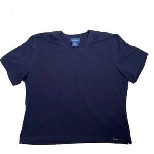 Faconnable | Short Sleeve Navy Blue T-Shirt